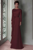 Blush Pizzo Guaina Madre Del Vestito Da Sposa Con Maniche Lunghe