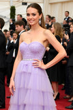 Lilla A Line Sweetheart paillettes Tiered Tulle Gala Dress