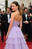 Lilla A Line Sweetheart paillettes Tiered Tulle Gala Dress