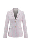 2 pezzi Tweed rosa chiaro Homecoming Outfits con frange