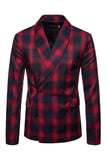 Navy Scialle Risvolto A Righe Uomo Prom Blazer
