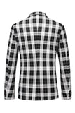 Blazer da ballo a righe con risvolto dentellata vintage rosso