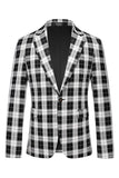Blazer da ballo a righe con risvolto dentellata vintage rosso