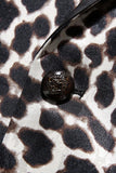 Leopard Peak Lapel 2 pezzi Abiti da ballo da uomo