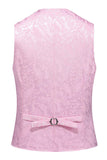 Rosa stampa picco risvolto 3 pezzi uomini Prom Suits