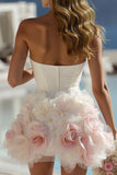 Abito corto da sposa corto Sin Sin Sin Bodyheart con fiori 3D