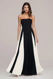 Elegante abito Maxi senza spalline A Line