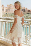 Abito da sposa A Line in Pizzo Avorio