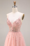 Corsetto con appliquesi di anguria con spalline A linea lunga in tulle abito da cerimonia