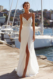 Abito da sposa con spalline in pizzo in pizzo con spalline