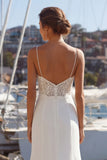 Abito da sposa con spalline in pizzo in pizzo con spalline