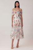 Abito midi in tulle con applique scoperte nere