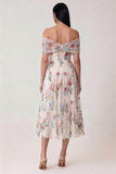 Abito midi in tulle con applique scoperte nere