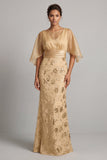 Abito Madre della Sposa con paillettes e paillettes a sirena
