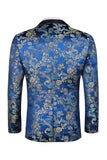 Completi da ballo Jacquard da uomo a due pezzi con bavero a punta e un bottone