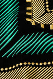 Blazer da uomo verde aperto e geometrico ricamato