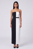 Maxi Sheath Bianco e Scoperto abiti da sera