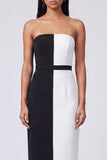 Maxi Sheath Bianco e Scoperto abiti da sera