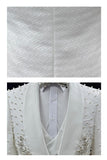 Completo da sposa bianchi con un solo bottone e 3 pezzi con sposa a 3 pezzi