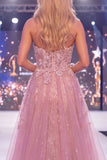 Blush sirena corsetto floreale con perline e fascia lunga