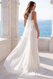 Abito da sposa corsetto sirena senza spalline in avorio con sciarpa