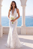 Abito da sposa ricamato in sirena d'avorio