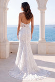 Abito da sposa ricamato in sirena d'avorio