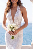 Abito da sposa ricamato in sirena d'avorio