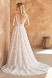 Spalline in pizzo avorio Abito da sposa con trama a scorrimento