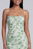 Abito maxi con spalline verde chiaro