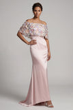 Blush Vestito floreale della madre della sposa Blush