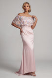 Blush Vestito floreale della madre della sposa Blush
