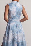 Abito Madre della Sposa A Blue con Tacche