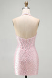 Perle corsetto corso corto corto da ritorno a casa corto bodycon body con perline