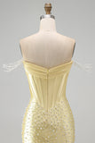 Corsetto corno corconico con spalle scoperte e corto da fine fine con perline