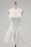 Abito di Homecoming a Fiori White Sweetheart A