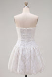 Abito di Homecoming a Fiori White Sweetheart A