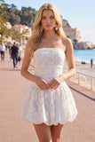 Abito di Homecoming a Fiori White Sweetheart A
