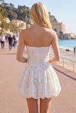 Abito di Homecoming a Fiori White Sweetheart A