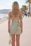 Abito nero, bodycon scolla, floreale di homecoming con fascia