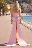 Vestito di Homecoming a casa corsetto floreale rosa bodycon floreali senza spalline