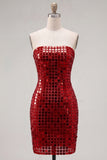 Abito di Homecoming Bodycon Dorato Spalline Dorato Scintillante