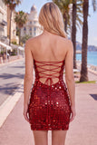 Abito di Homecoming Bodycon Dorato Spalline Dorato Scintillante