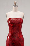 Abito di Homecoming Bodycon Dorato Spalline Dorato Scintillante