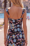 Abito di Homecoming Bodycon Heartin ricamato con paillettes floreali gialle