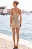Abito di Homecoming con paillettes nere con paillettes scintillanti