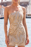 Abito di Homecoming con paillettes nere con paillettes scintillanti