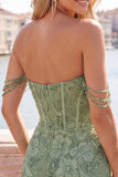 Corsetto rosa perla a spalle spalle vestito floreale di ritorno a casa con paillettes