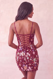 Corsetto rosa Bodycon Arricciato Abito Corto di cocktail con paillettes