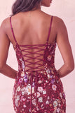 Corsetto rosa Bodycon Arricciato Abito Corto di cocktail con paillettes